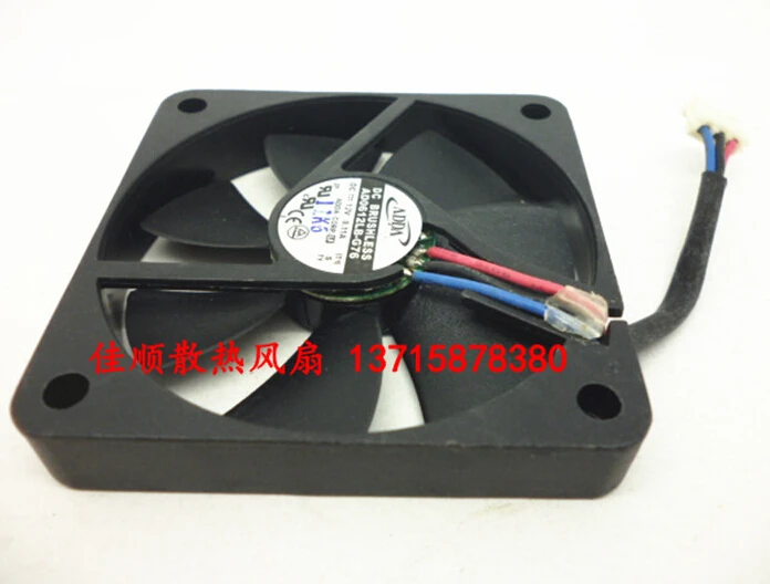 AD0612LB-G76 12V 0.11A 6CM 60*60*10 classic 3 lines radiating fan