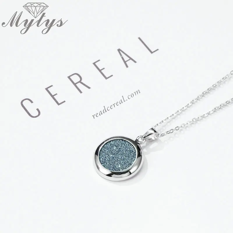 Ожерелье Mytys из стерлингового серебра 925 пробы модное круглое ожерелье с