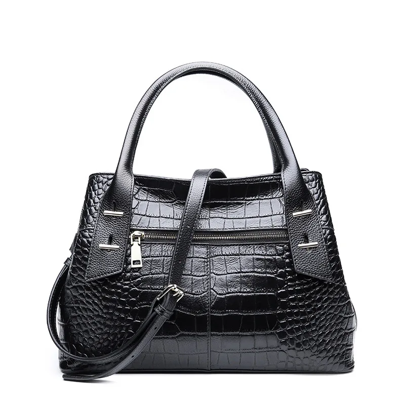 Bolsa feminina сумка-мессенджер из коровьей кожи с крокодиловым узором большая сумка