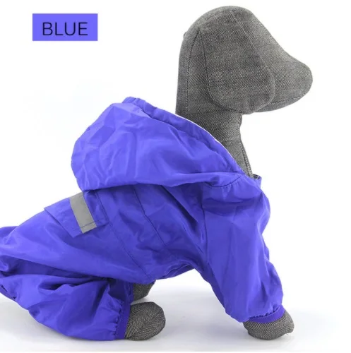 blue Mylb дождевик для собак, водонепроницаемая куртка для щенков, плащ для путешествий на открытом воздухе, одежда для домашних животных для маленьких больших собак, чихуахуа, S-XXL - Цвет: blue