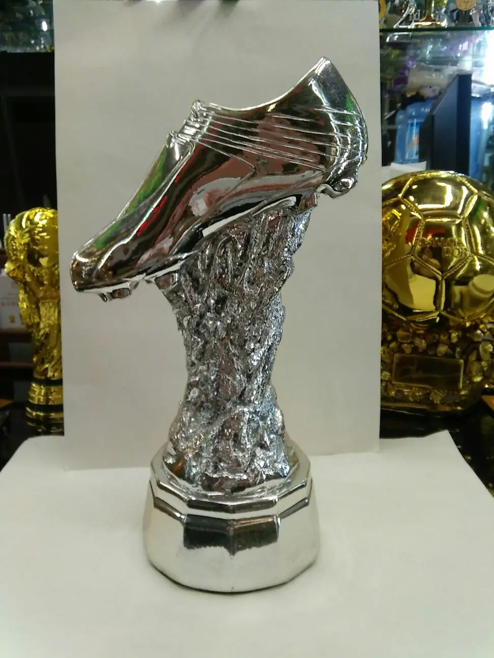 The Best Shooter Award Trophy Cup Silver Boots Trophy Tournament Trophy Cup Soccer Souvenirs Award for The Best Player Football