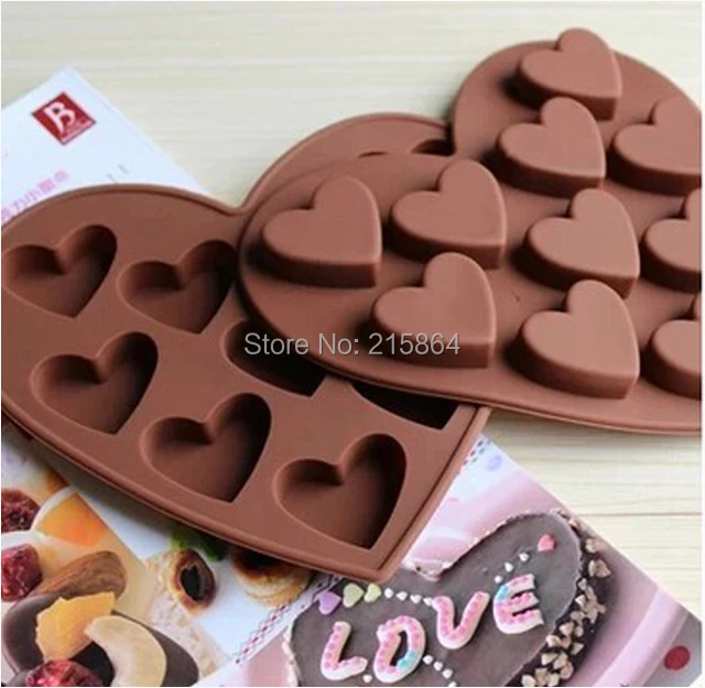 Love Heart Shape Silicone Cupcake Mold DIY Chocolate Jelly Pudding Soap Mould | Cake Tools