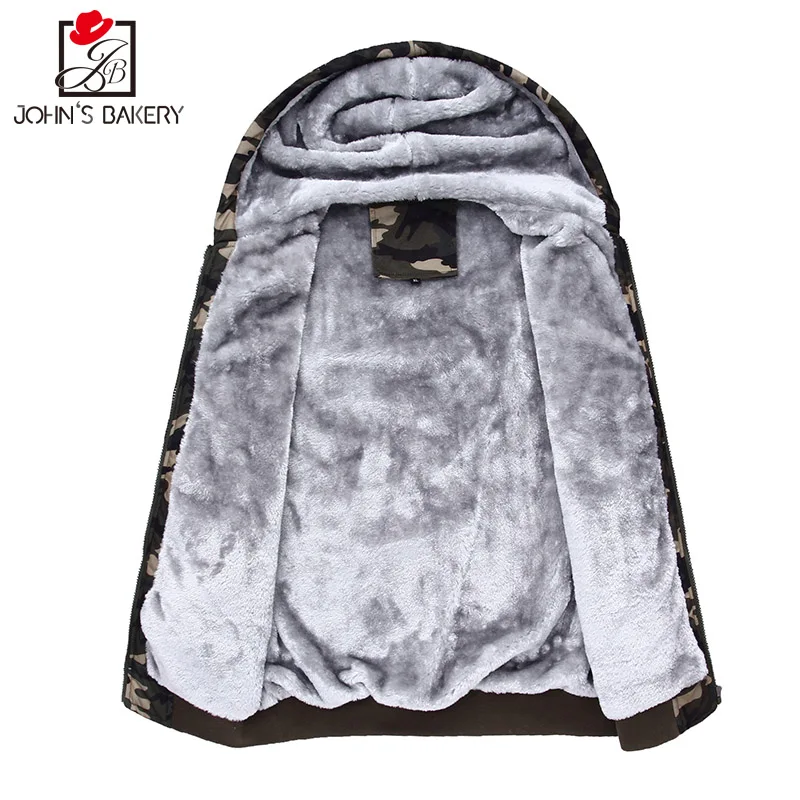Джона хлебобулочные 2017 Толстовки бренд Для мужчин камуфляж толще Толстовка