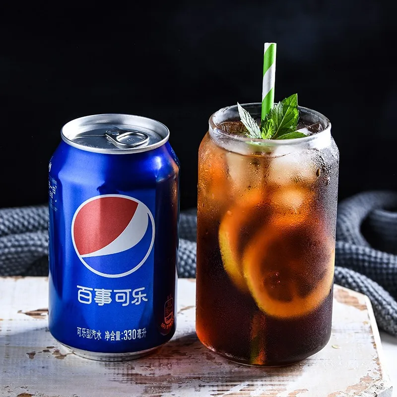 Креативная стеклянная чашка Cola соломенная Скандинавское тепло для молока сока