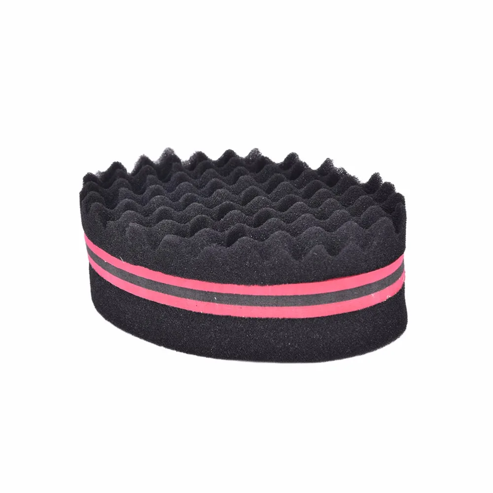 Oval Double Sides Magic twist hair brush sponge Sponge Brush for Natural afro coil wave dread brushes | Красота и здоровье