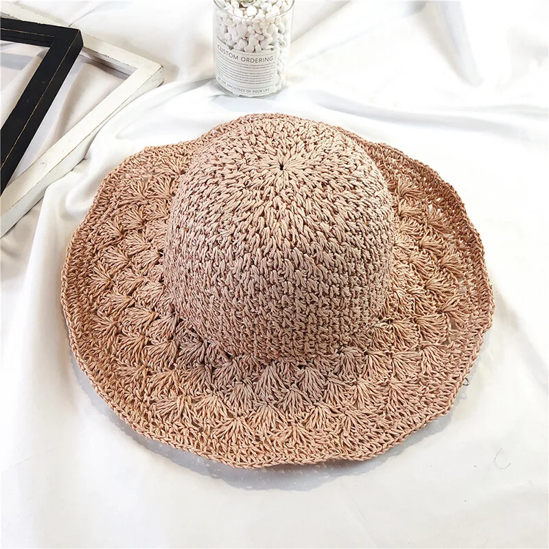 Женские соломенные шляпы элегантные летние дышащие женские в Корейском стиле