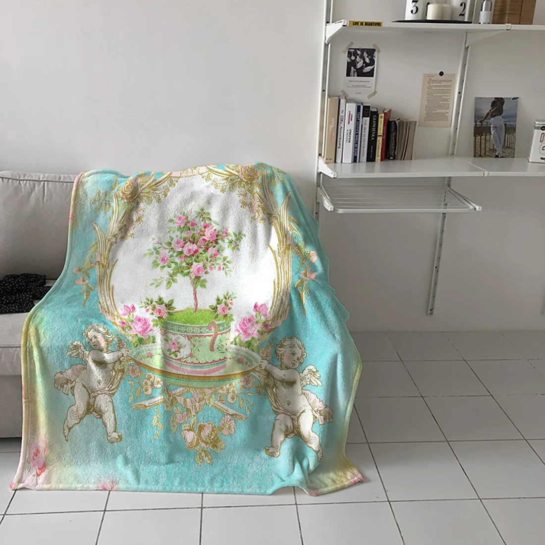 Плед WARMTOUR одеяло в стиле французского барокко для выпечки чая теплое из