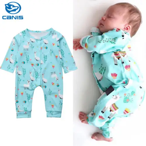 Для Новорожденных маленьких мальчиков комбинезон для девочек длинные рукава