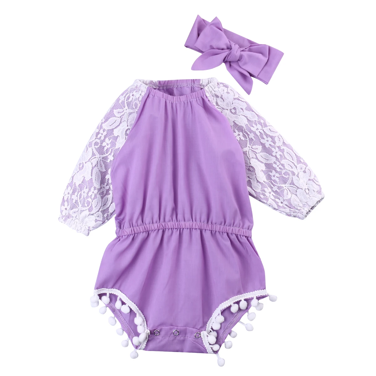 Детские Обувь для девочек детские кружевные Длинные рукава Боди Наряд Одежда в