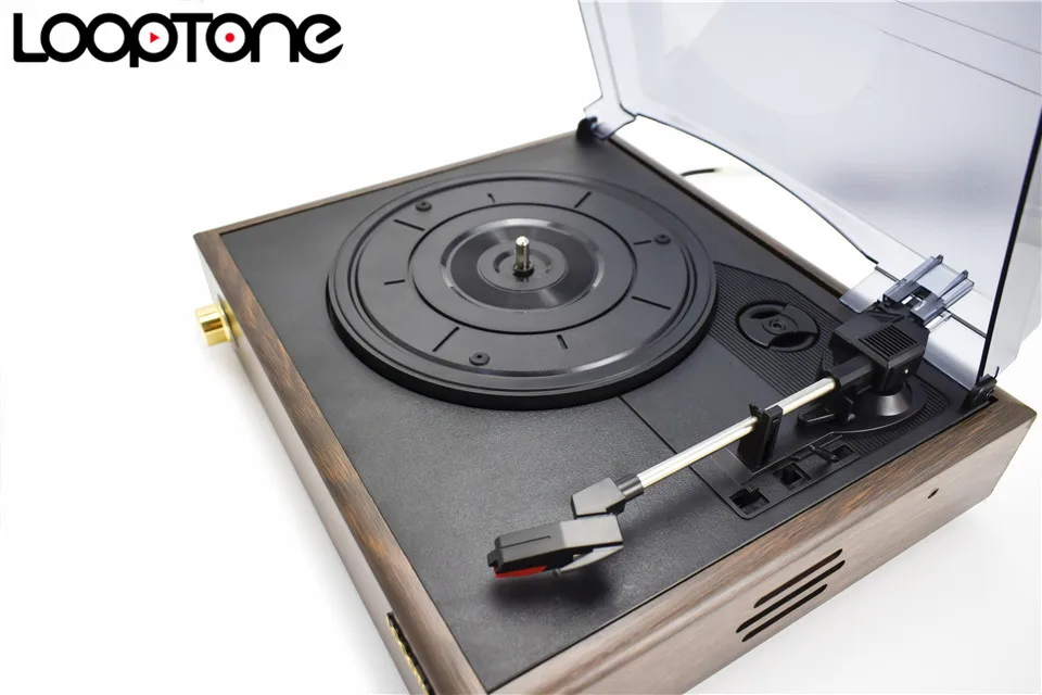 Looptone выбор 3 скорости винтажный проигрыватель Встроенные стерео колонки линия