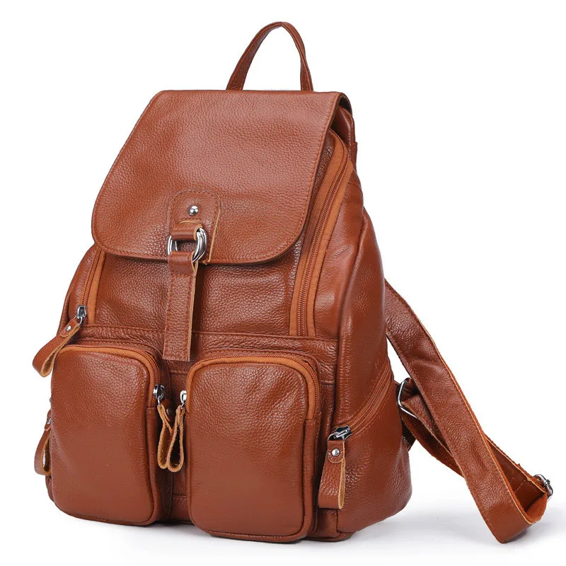2017 женские рюкзаки из натуральной кожи модные для девочек подростков школьные