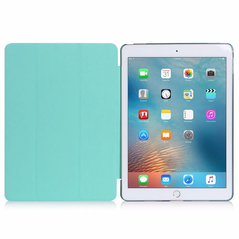Чехол для iPad mini 1/2/3 умный чехол с прозрачной матовой жесткой задней крышкой и