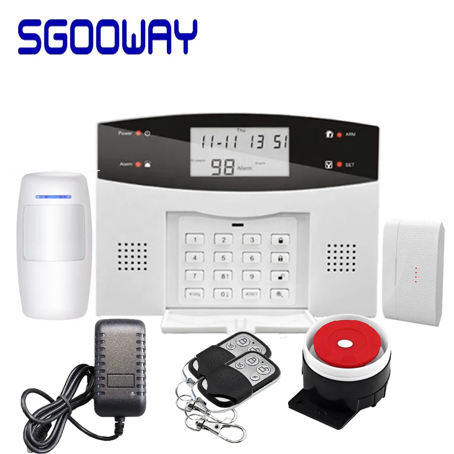 Set B Sgooway завод беспроводной wifi GSM PSTN сигнализация SMS Охранная сигнализация с ip-камерой Поддержка ios и android APP - Цвет: Set B