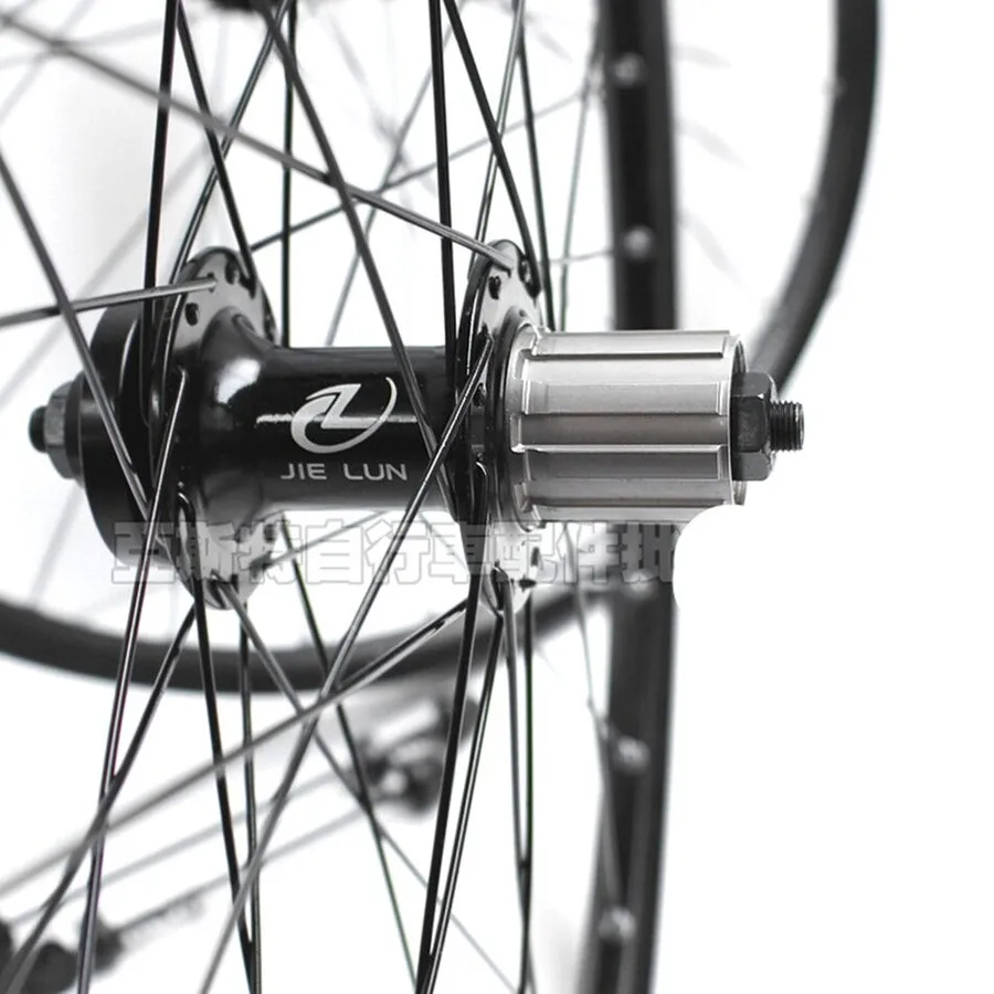 

Jielun 26 inch mountain bike bicycle spoke wheel set Jet wheel 2 Palin bearing disc brake flower drum double aluminum alloy rim