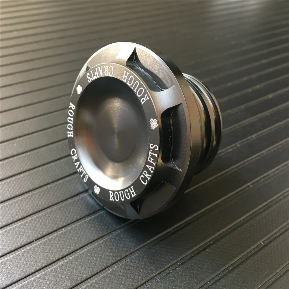 Черная мотоциклетная CNC алюминиевая грубая крышка бензобака топливная Крышка для Harley Sportster Dyna Touring Softail XL 883 1200