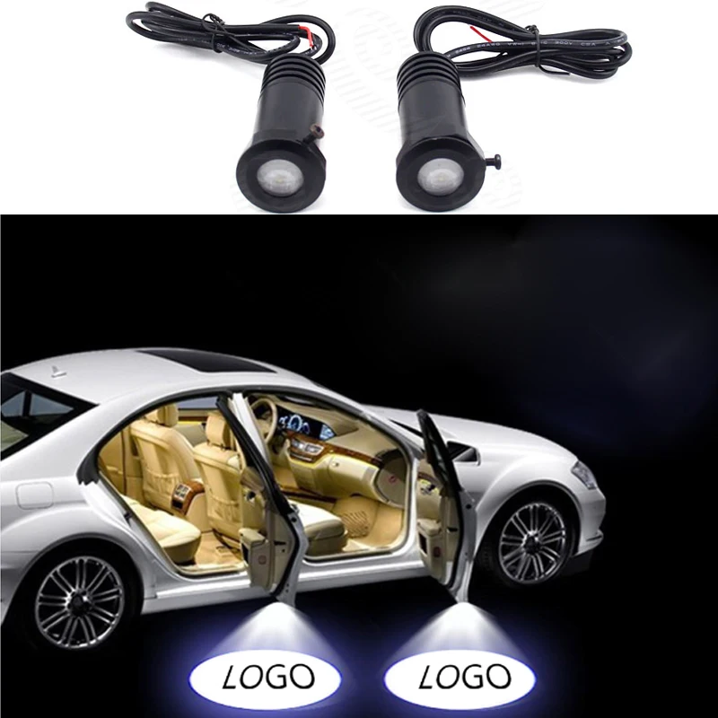 2 шт. Ghost Shadow Light Welcome Lamp логотип лазерный проектор автомобильная светодиодная