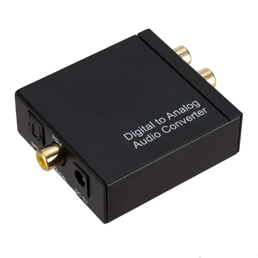 YuBeter DAC Digital to Analog Audio Converter Amplifier Decoder Optical Coaxial Toslink SPDIF Audio RCA Signal to Analog L/R 3.5