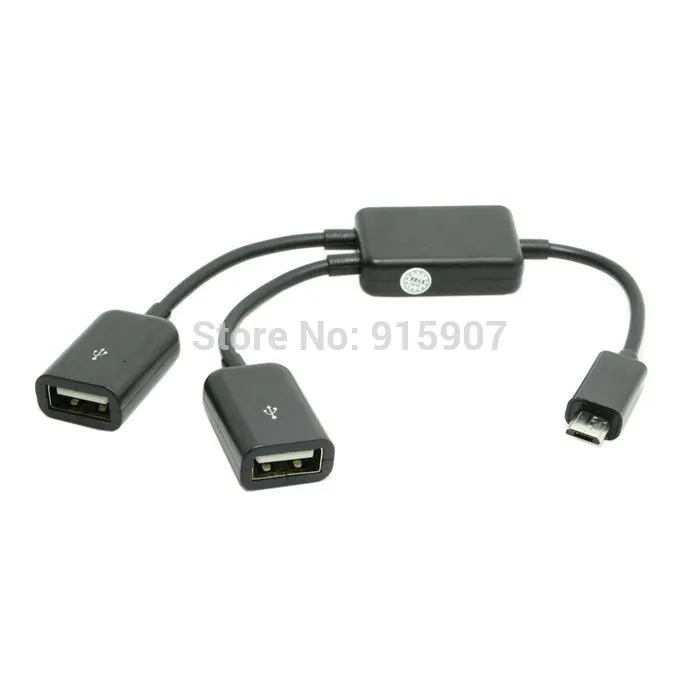 

Jimier CY Micro USB Host OTG Adapter Cable with Dual Port Hub for Galaxy S5 S4 S3 Note2 Note3 Note4 Phone & Tablet