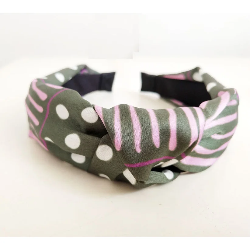 Корень мода хит цвет точка Полосатый Hairbands для Для женщин волос кроличьи уши