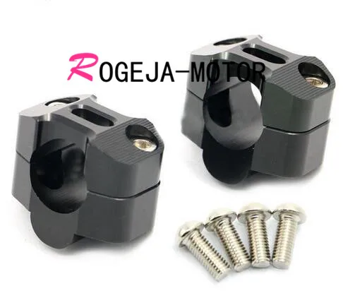 Пара CNC алюминиевый мотоцикл яма Байк руль тяга жир переходник для руля крепление