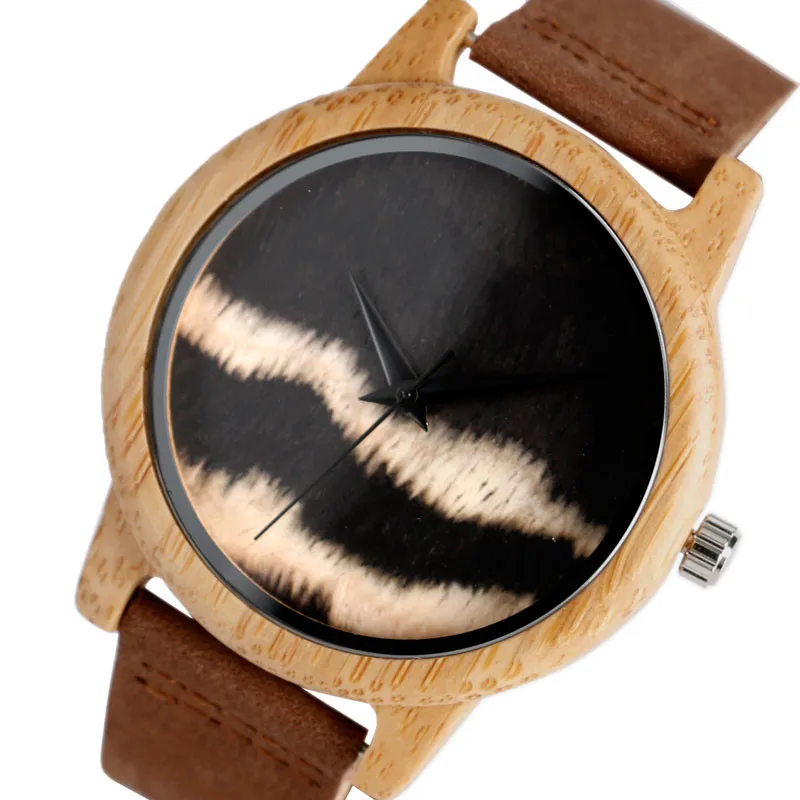 Модные простые деревянные часы для мужчин и женщин натуральная ручная работа