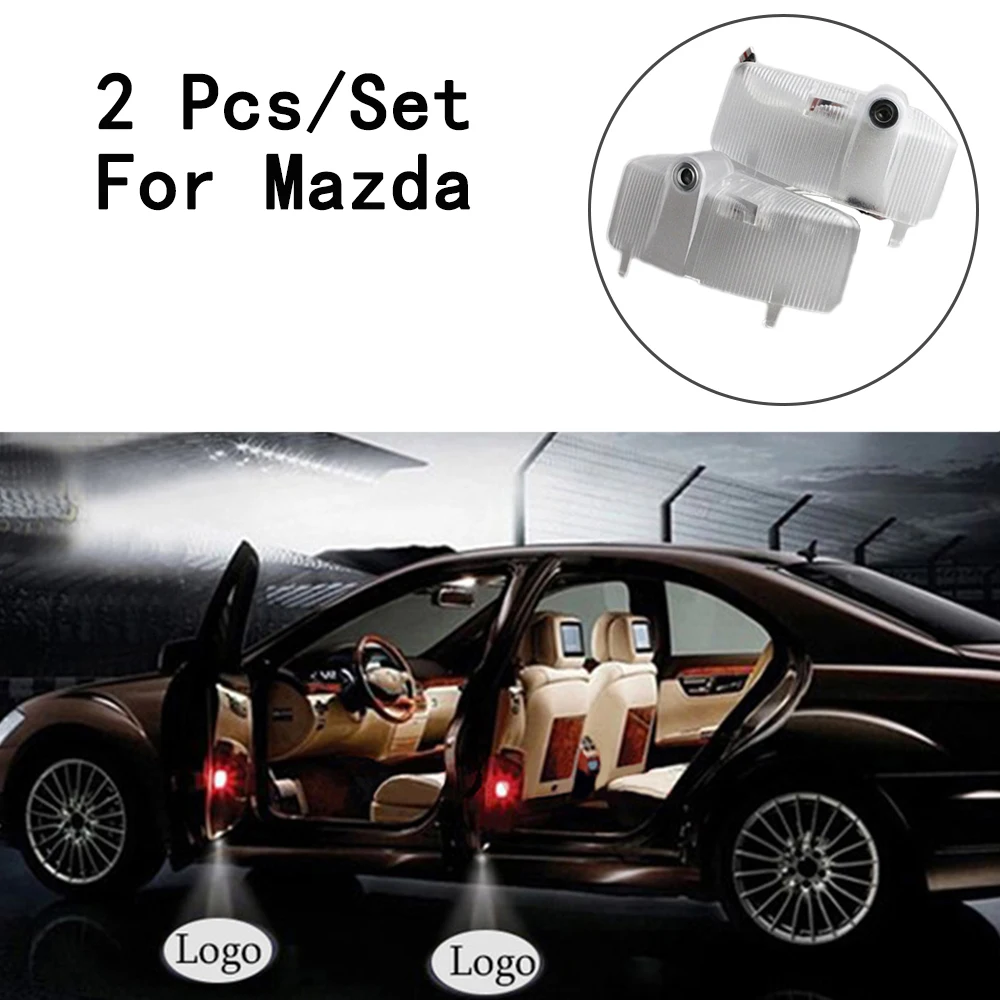 12V 7W Ghost Shadow Projetor с линзы логотипа включает светодиодный фонарь только для Mazda 6 2
