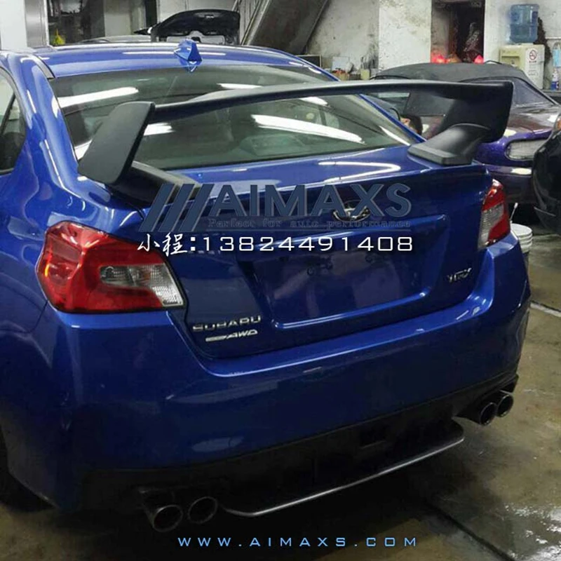 Для 2007- Subaru WRX STI OE СТИЛЬ ABS Неокрашенный задний спойлер багажника