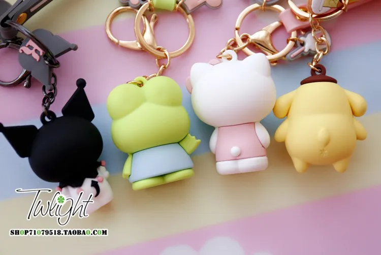 Sanrio, Hello Kitty My Melody Cinnamoroll Pom Purin BADTZ-MARU Xo мультфильм брелок сумка Подвеска Брелок для девочек Дети