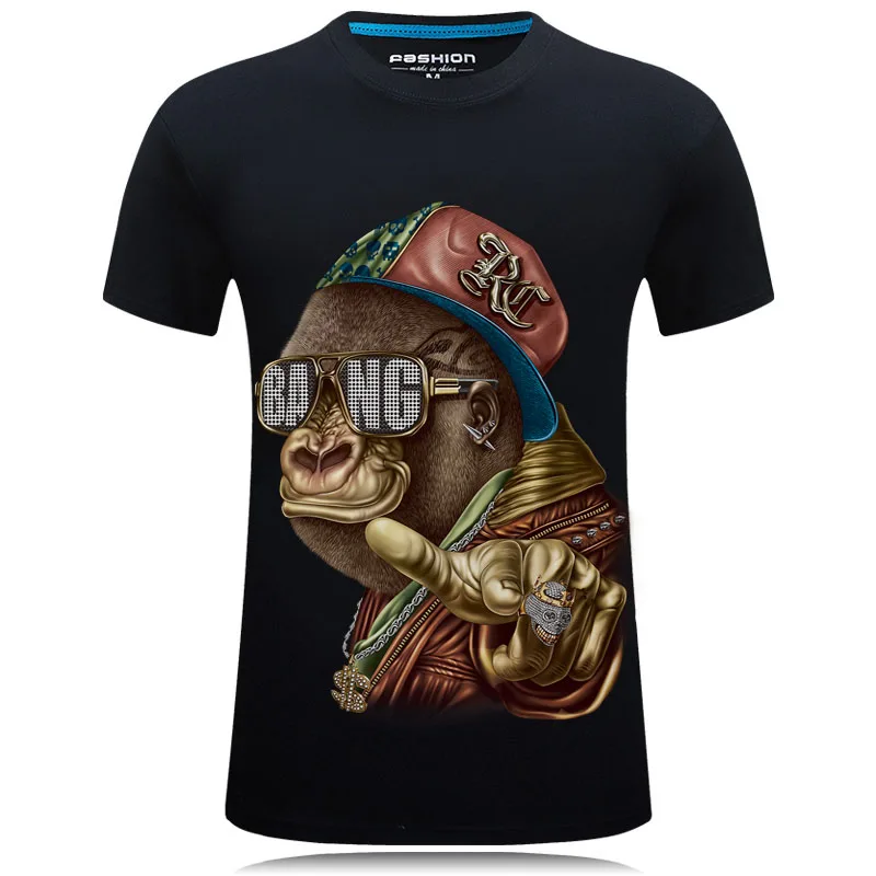 3d SnakePrinted футболки 2019 футболка Homme Лето короткий рукав повседневное для мужчин's