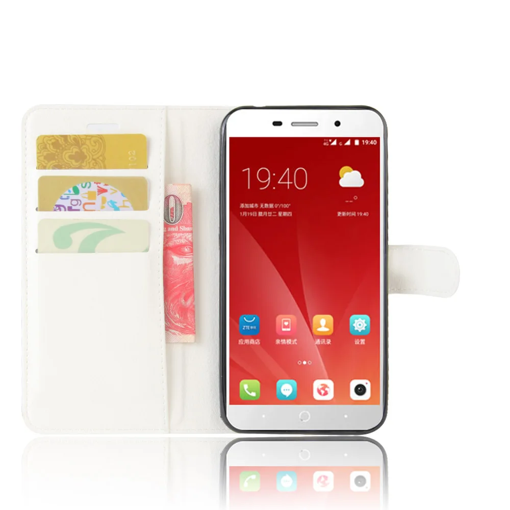 Чехол для телефона ZTE Blade A510 A520 откидная Обложка на заднюю панель из искусственной