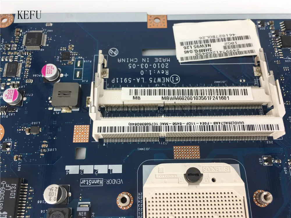 KEFU для acer Aspire 5551 5551G 5552 5552G материнская плата для ноутбука LA-5911P MBWM602001 материнская плата с графикой