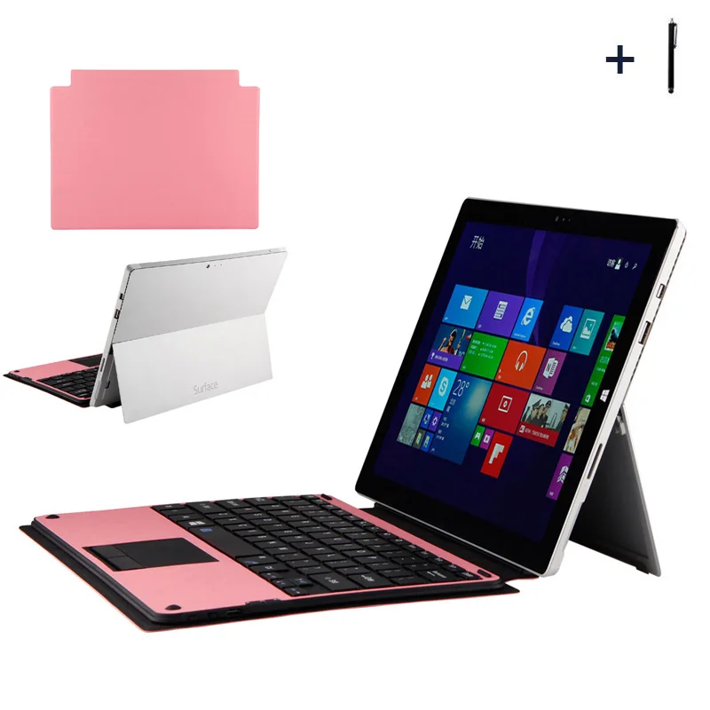 Для Microsoft Surface Pro 3/Pro 4 Беспроводная bluetooth клавиатура чехол для 3 планшет флип с
