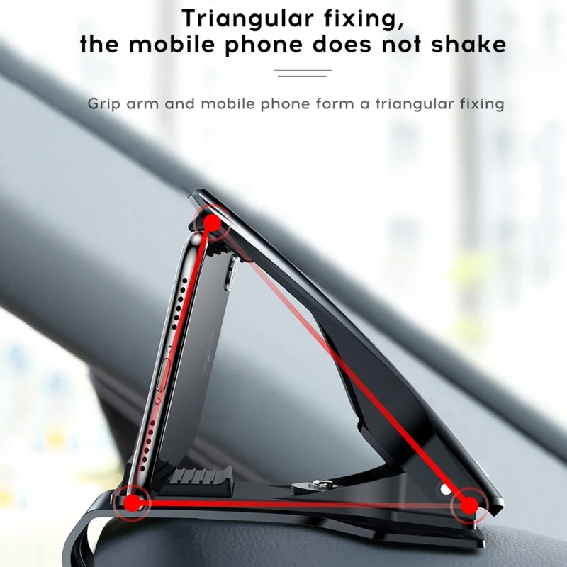 Держатель для телефона HAWEEL крепление в автомобиль зажим-клипса регулируемое