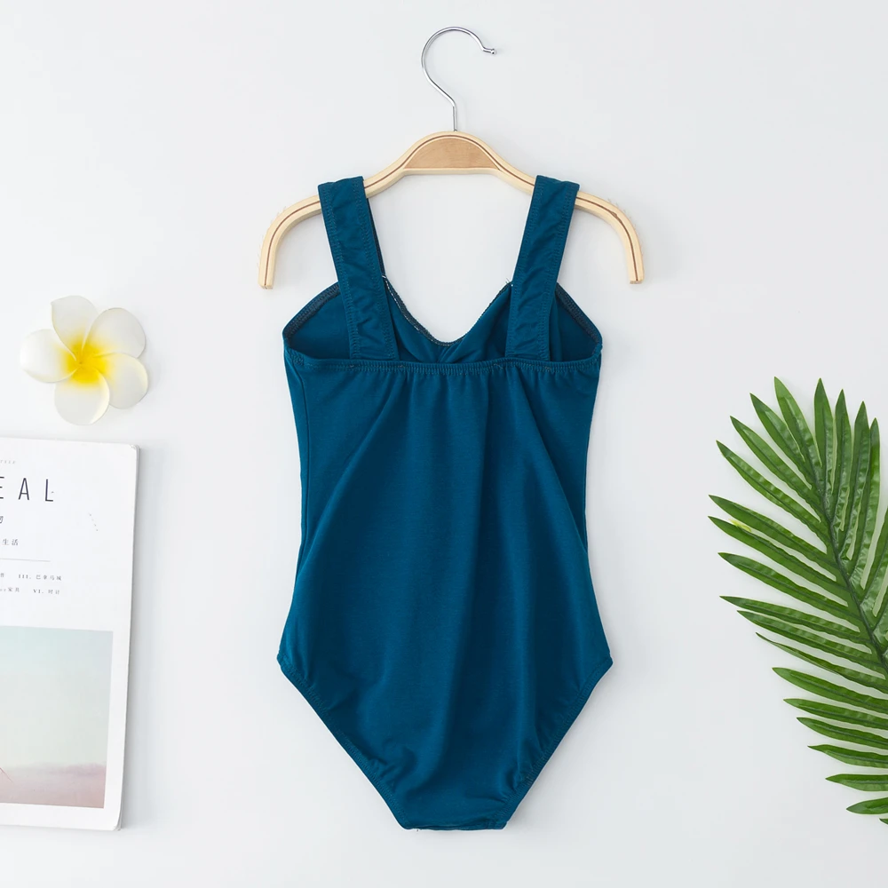 Новинка 2020 года летняя хлопковая широкая майка для девочек балетное трико