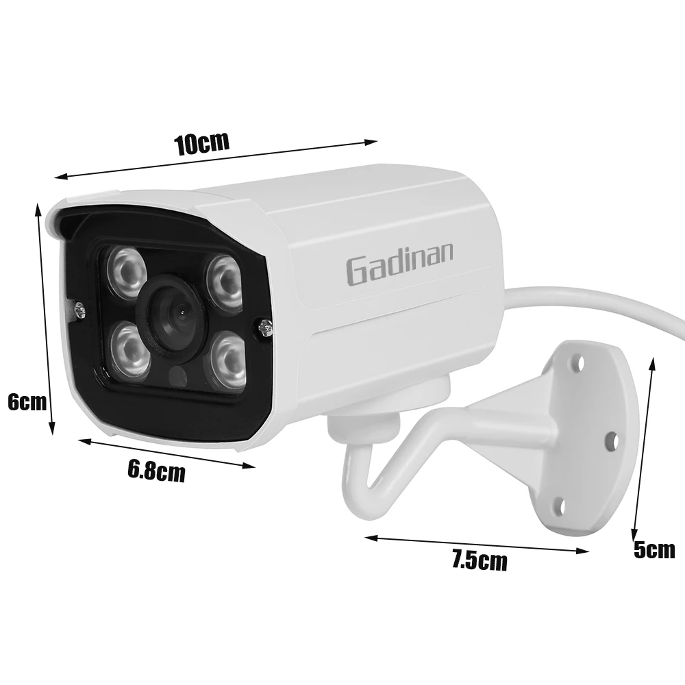 GADINAN WIFI IP Camera Wireless IEEE802.11n Support SD Card Optional 720P 960P H.264+ Waterproof ONVIF XMeye Motion Detection |