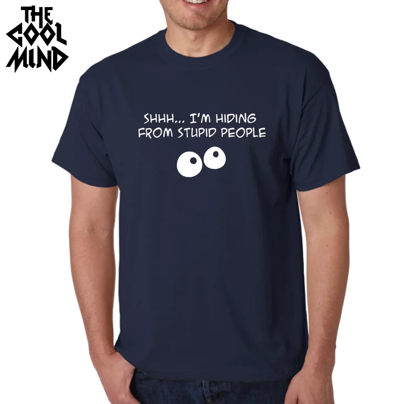 COOLMIND FU0112A, летние мужские футболки, Забавный топ с девизом, мужские футболки с коротким рукавом, хлопок, футболка с круглым вырезом, Повседневная футболка