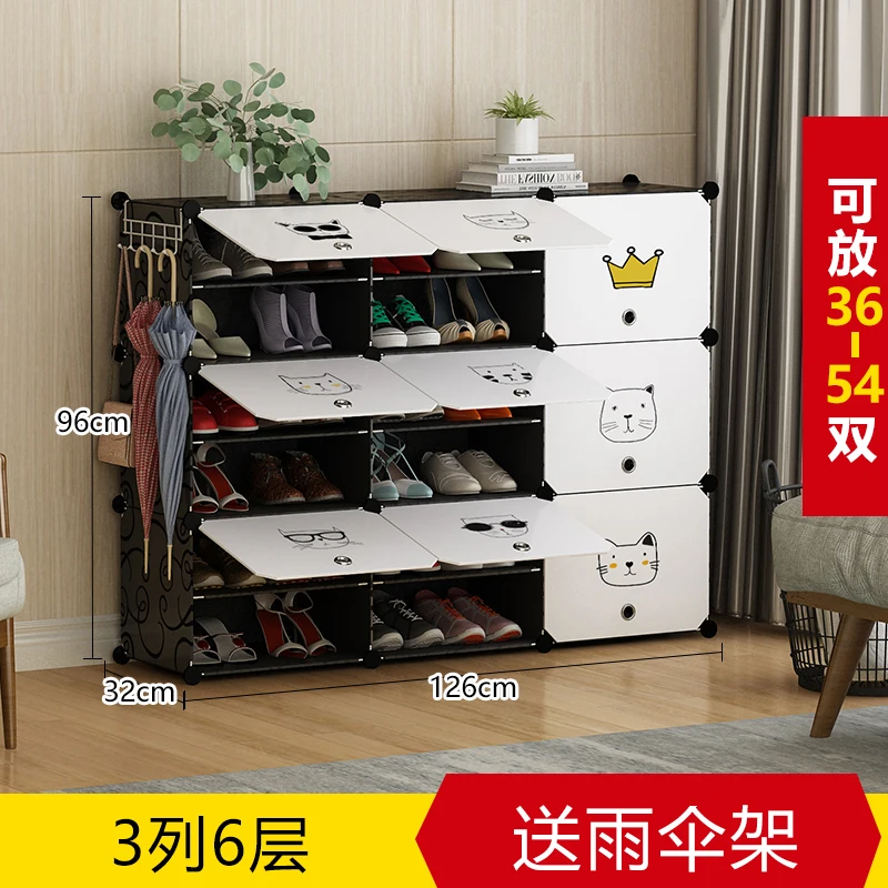 DIY Multi-layer Economical Simple Shoe Cabinet Economize Space Doorway Cabinets Dustproof Home Shoe Shelf Cabinet High Quality