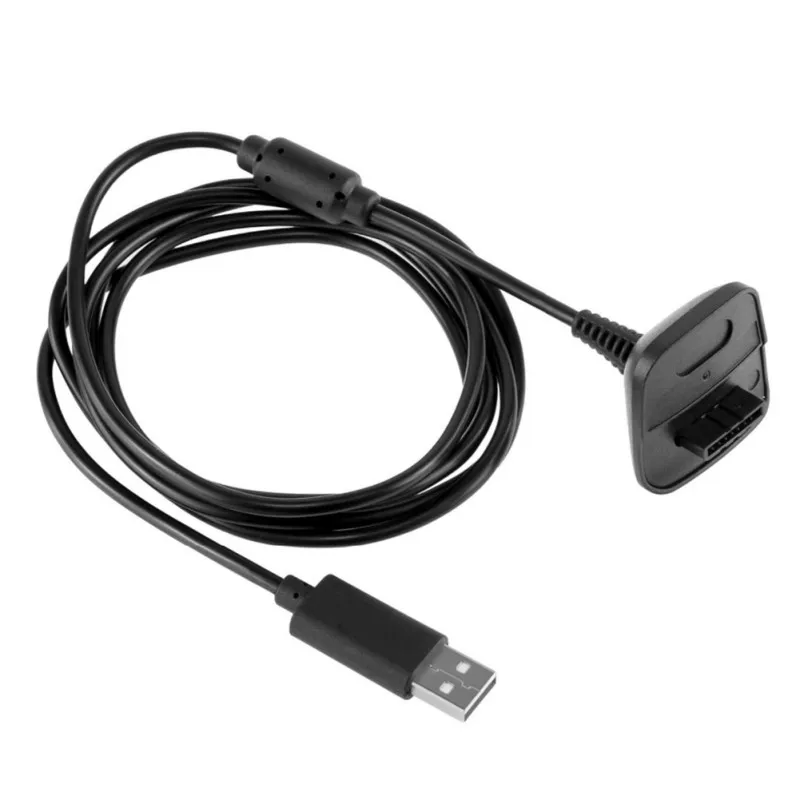2 в 1 USB зарядное устройство кабель кабели для Microsoft Xbox 360 зарядка проводной XBOX