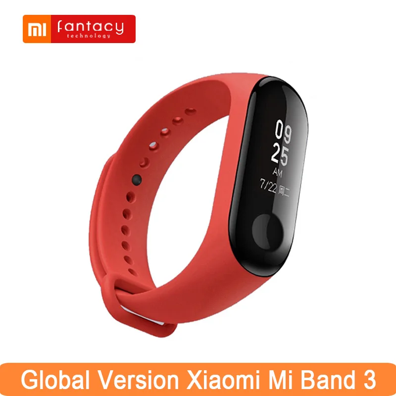 Глобальная версия Xiaomi Mi Band 3 0 78 большой OLED сенсорный экран Смарт Браслет фитнес