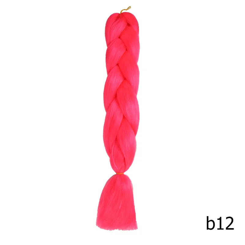 # 99J Sambraid jumbo косы ombre канекалон 24 inch плетение волос для вязания канекалон крючком косы синтетических крючком волос 100g - Цвет: # 99J