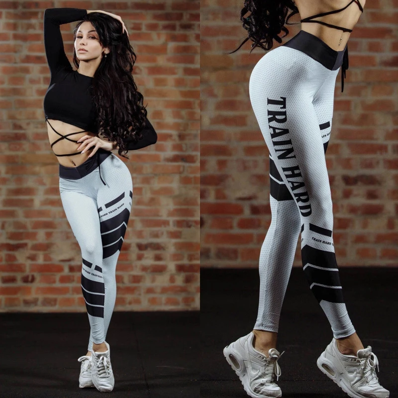 

Jogging Pants Women Spring and summer sexy Solid GYM Training pants Sportswear spotted letters printed Jogging pants