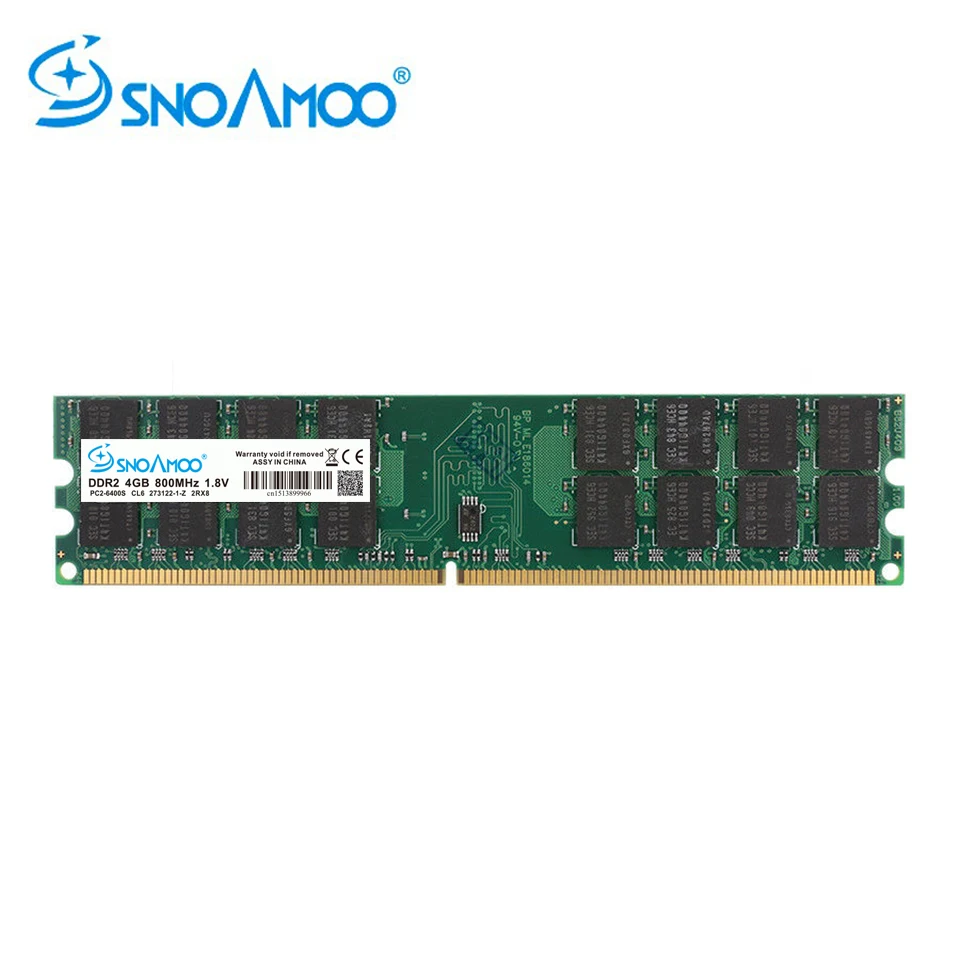 SNOAMOO 4GB DDR2 AMD Desktop PC RAMs 667MHz PC2-5300S 800MHz DIMM 2GB Memory 240pins High Quality Computer RAM Lifelong Warranty