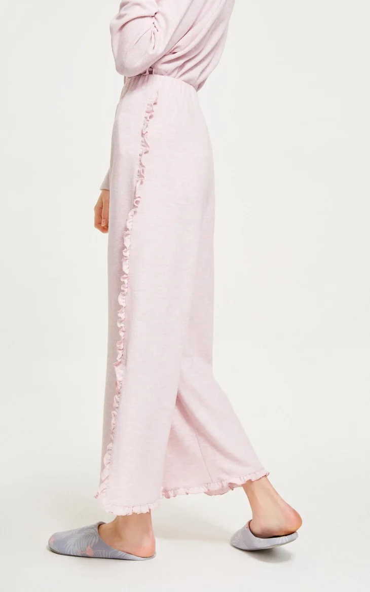 Vero Moda Женские Широкие трикотажные свободные брюки с оборками | 3181R2504