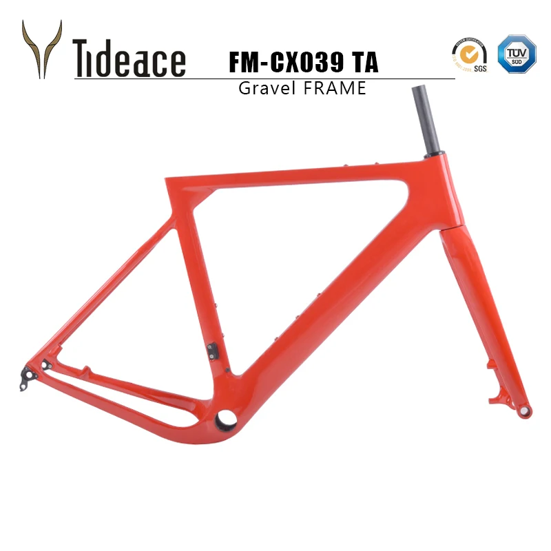Tideace Post mount Aero Carbon gravel велосипедная Рама S/M/L диск для велосипеда углеродный BB386 accpet