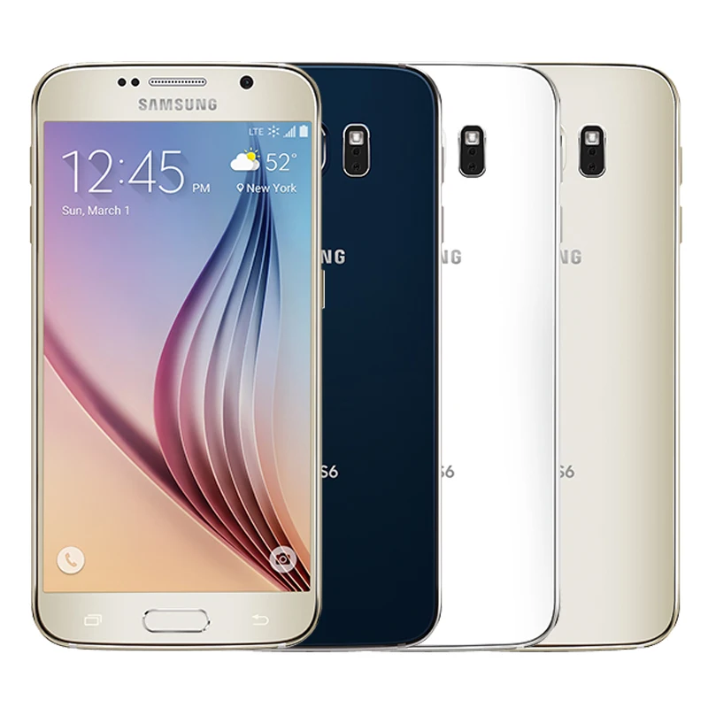 Разблокированный Samsung Galaxy S6 G920F/G920V/G920A одна sim карта Восьмиядерный 3G ОЗУ 32 Гб ПЗУ