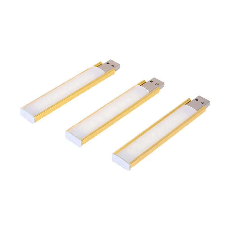 CLAITE 8 портативный мини USB мощность 8 светодиодный ночник ручной датчик лампа для чтения затемнение портативный светодиодный usb-светильник фонарик