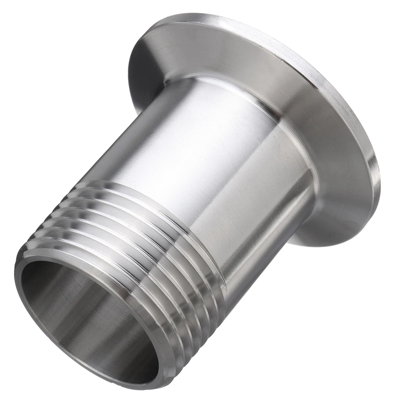 1 5 дюйма тройной зажим на дюйм Мужской адаптер 304 санитарный из нержавеющей стали