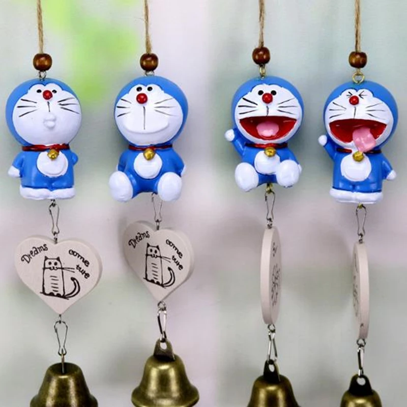 Милые Doraemon смолы wind chime японского аниме украшения дома двери и оконная подвеска
