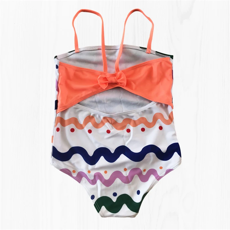 Милый купальный костюм для малыша купальник с бантом дизайн Maillot De Bain на