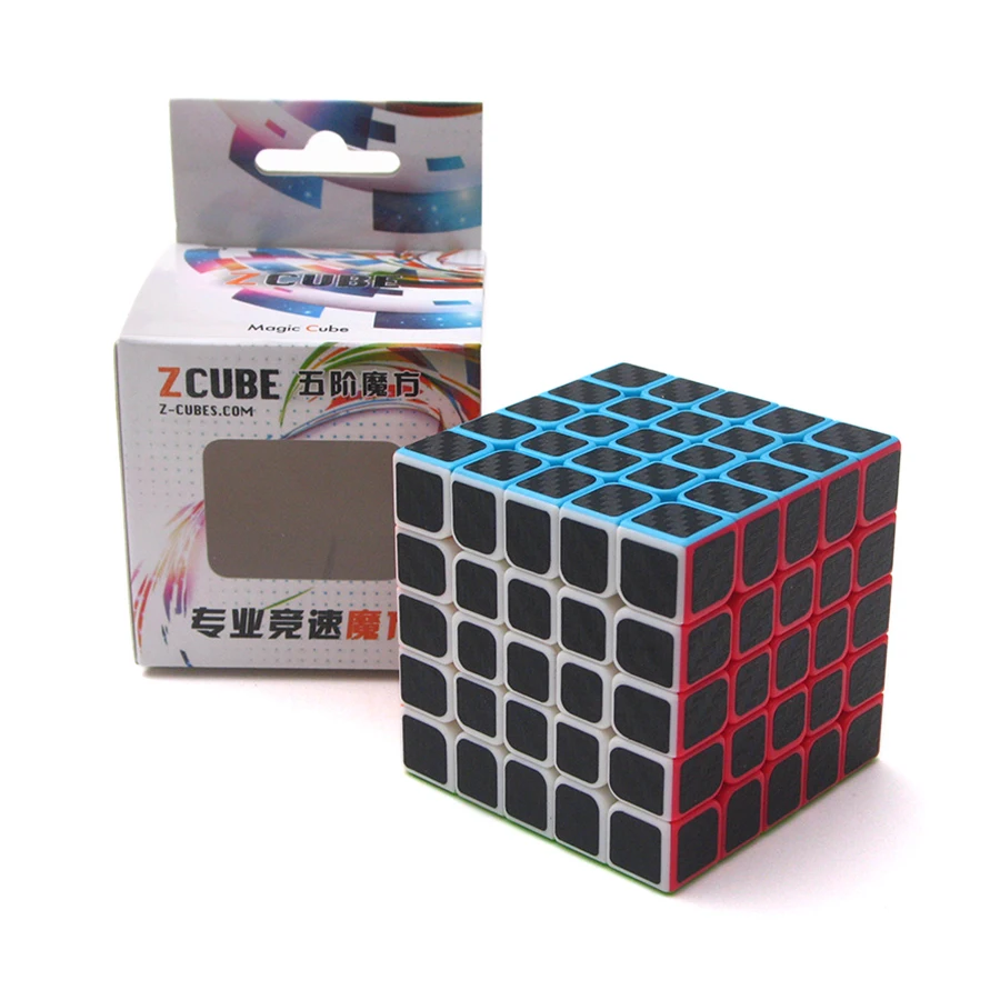 D-FantiX Z куб из углеродного волокна наклейка 5x5 магический 5x5x5 скоростной